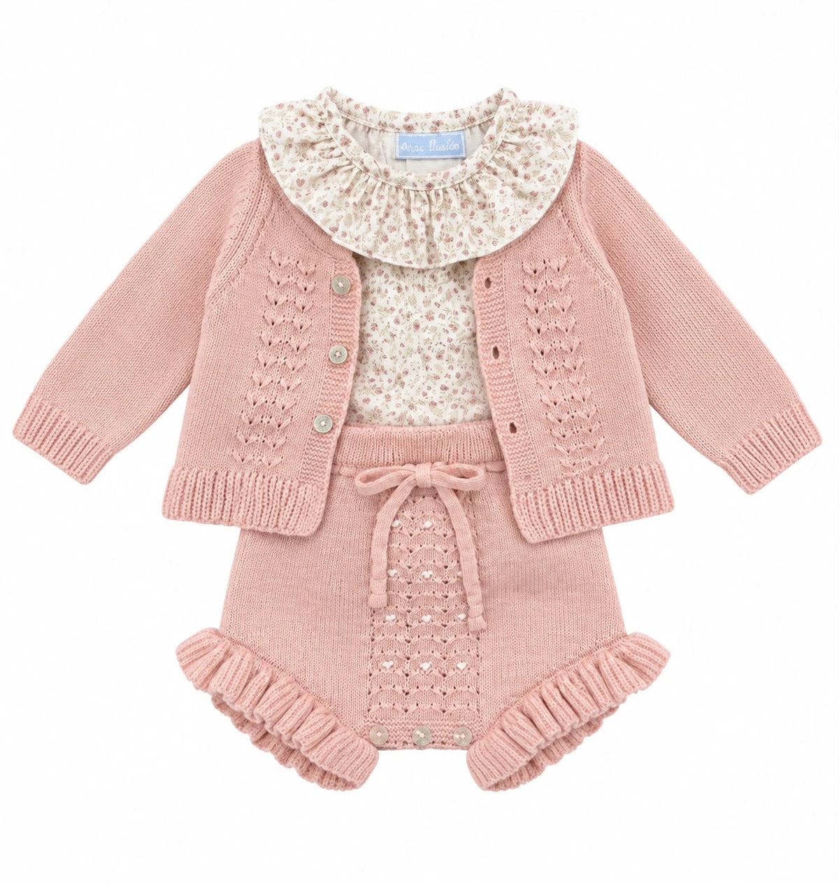 CORDINATO NEONATA IN MAGLIA MAC ILLUSION