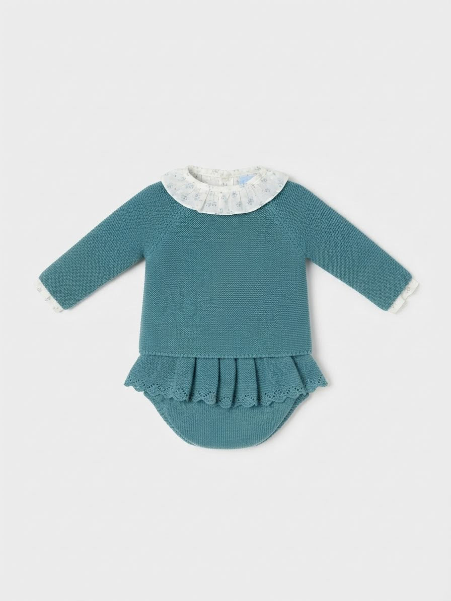 SET IN MAGLIA CON COLLETTO RICAMATO MAC ILLUSION