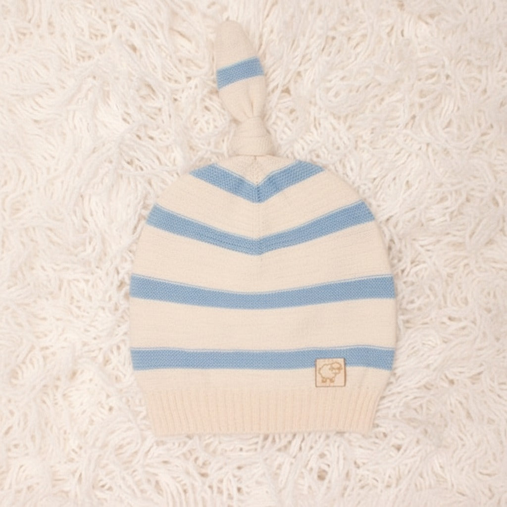 BERRETTA NEONATI IN MAGLIA IN LINO E IN COTONE MAGLIFICIO DI VERONA