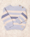 MAGLIA NEONATO A RIGHE IN PURA LANA VERGINE MERINO EXTRAFINE MAGLIFICIO DI VERONA