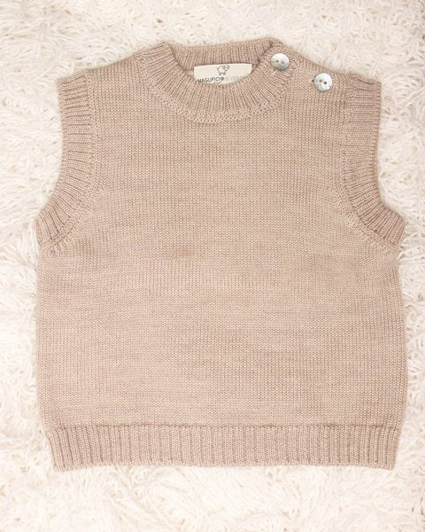 GILET MANICHE UNISEX 100% LANA MERINO MAGLIFICIO DI VERONA