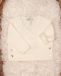 CARDIGAN INCROCIATO NEONATO INCROCIATO NEONATI IN PURA LANA MERINO MAGLIFICIO DI VERONA