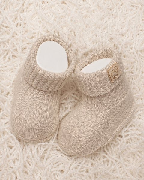 SCARPINE NEONATO UNISEX IN PURA LANA MERINO ULTRAFINE MAGLIFICIO DI VERONA