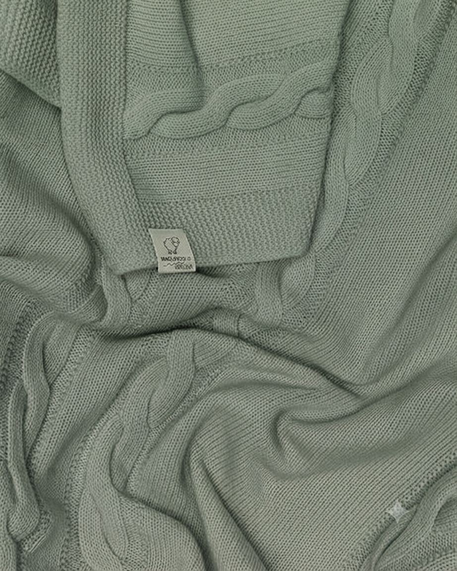 COPERTINA CULLA NEONATO IN PURA LANA VERGINE MERINO MAGLIFICIO DI VERONA