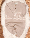 TUTINA NEONATO JACQUARD IN PURA LANA VERGINE MERINO EXTRAFINE MAGLIFICIO DI VERONA