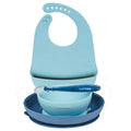 SET PAPPA 4 PZ AZZURRO CON BAVAGLINO NATTOU