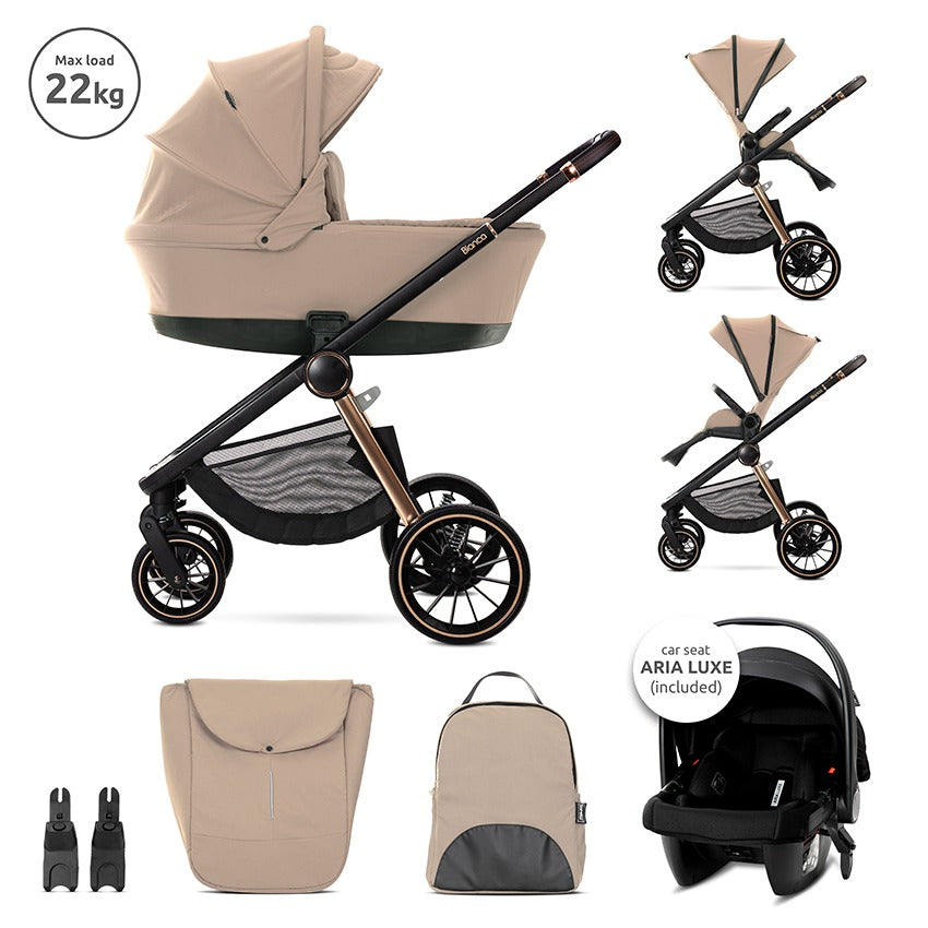 TRIO BIANCA LORELLI CON SEGGIOLINO ARIA LUXE