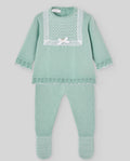 COMPLETO NEONATA IN MAGLIA CON PIZZO PAZ RODRIGUEZ
