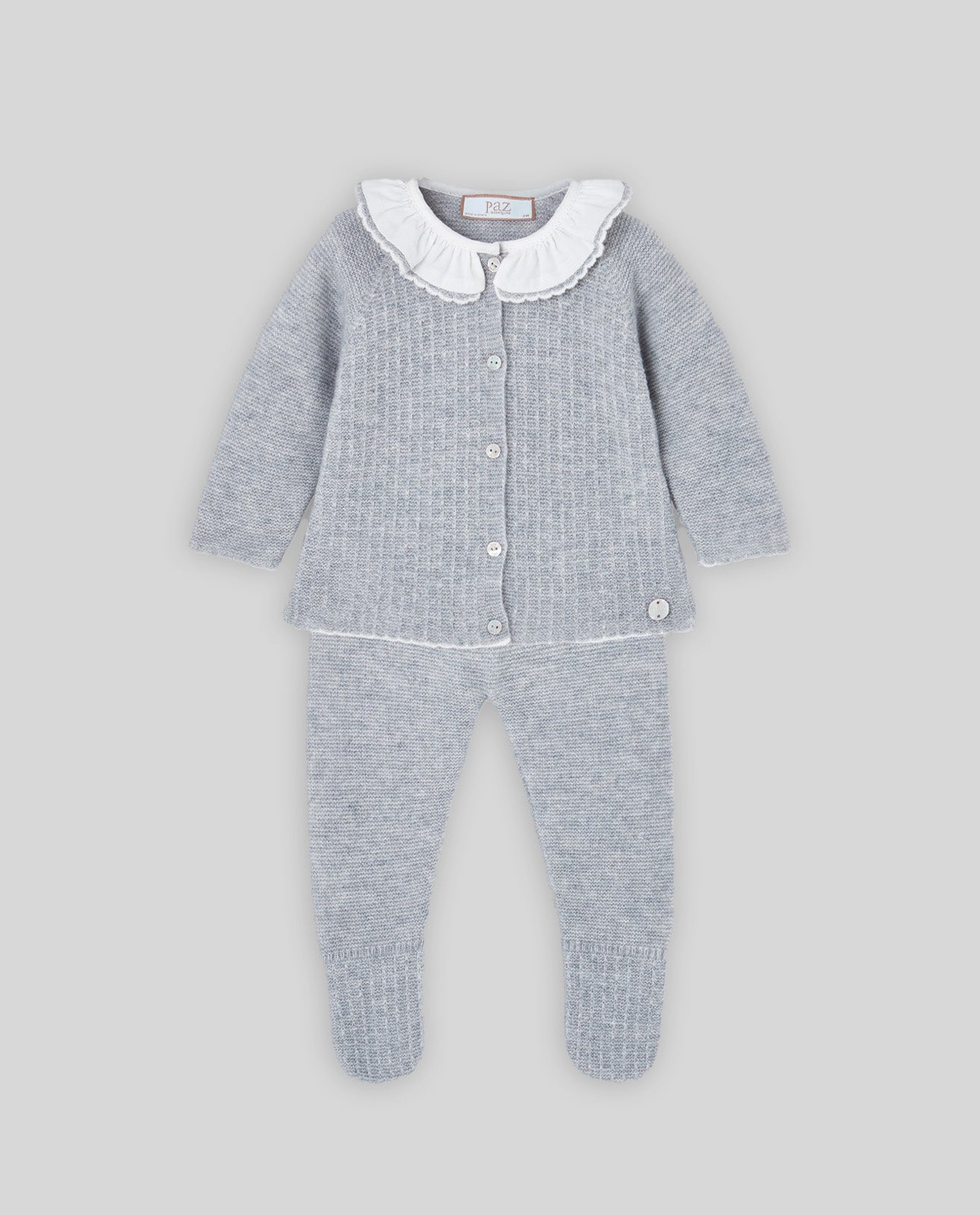COMPLETO IN MAGLIA CON COLLETTO ARRICCIATO PAZ RODRIGUEZ