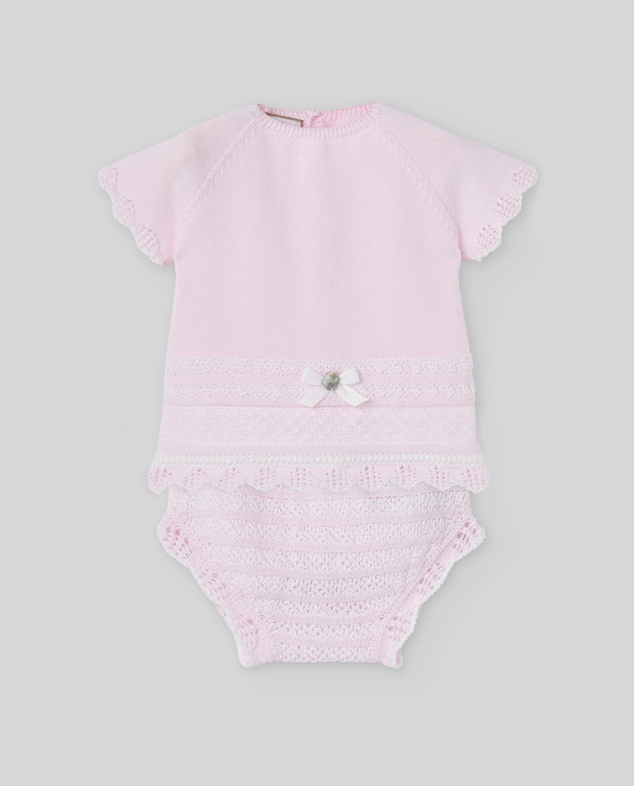 SET T-SHIRT E CULOTTE PER NEONATA PAZ RODRIGUEZ