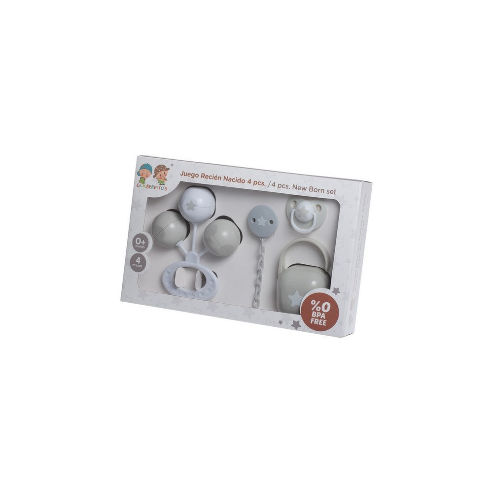 J. INFANTIL(ESTUCHE) 4 PCS. GRIS