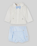 COMPLETO NEONATO CAMICETTA,PAPILLON E PANTALONCINI PAZ RODRIGUEZ