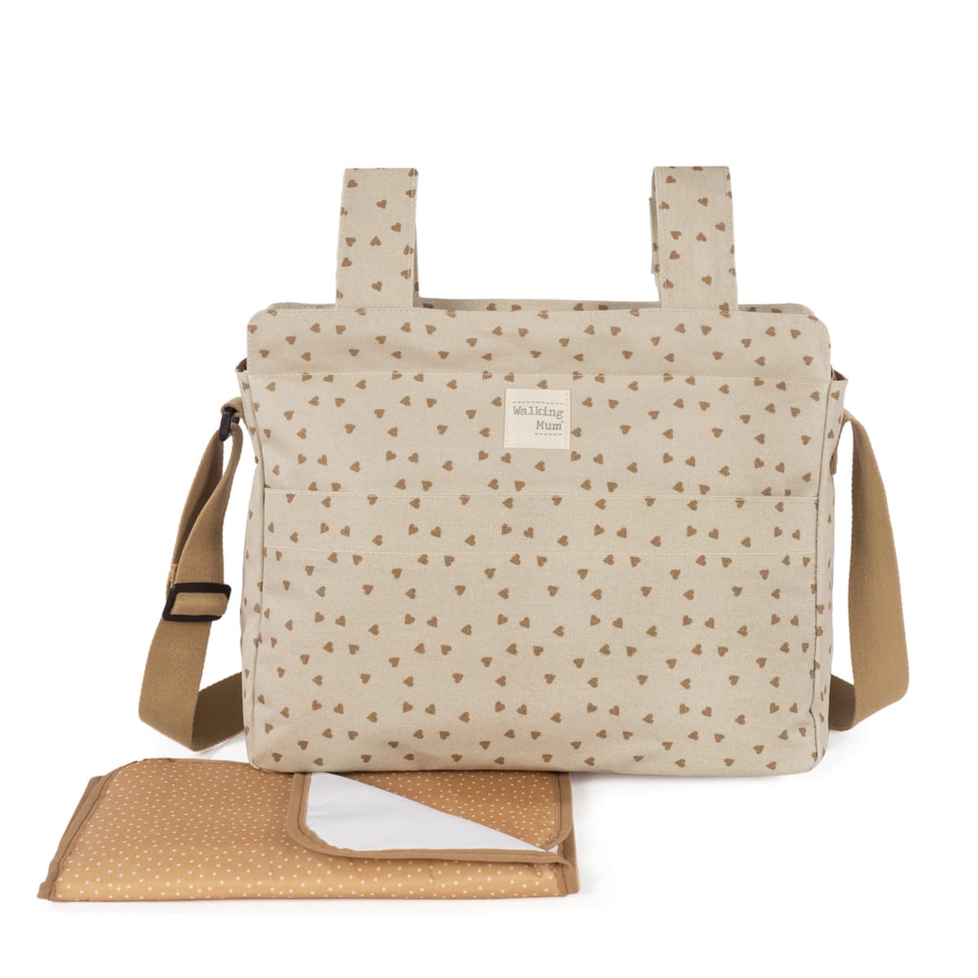 BORSA FASCIATOIO POPPY CANNELLA CON CUORI