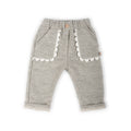 PANTALONE CON TASCHE IN EMBROIDERY BAMBOOM