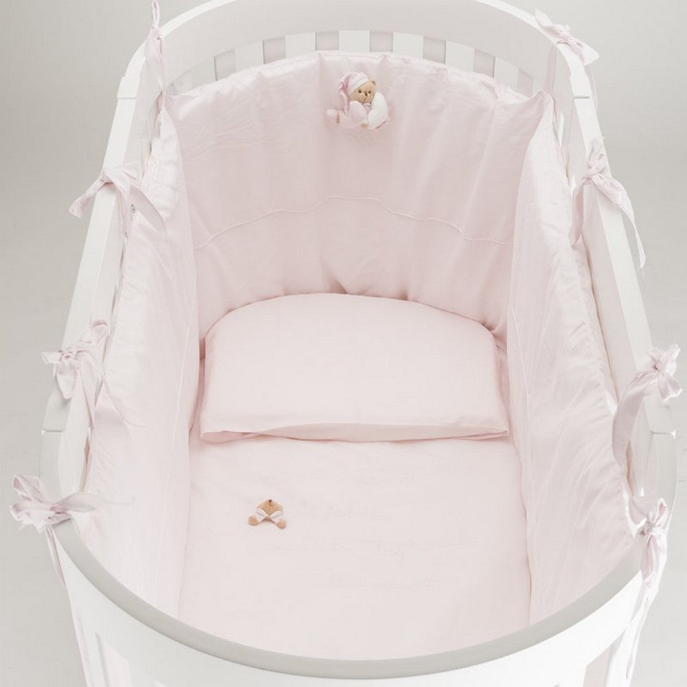 SET PIUMONE LETTO 4PZ OVALE PUCCIO Rosa