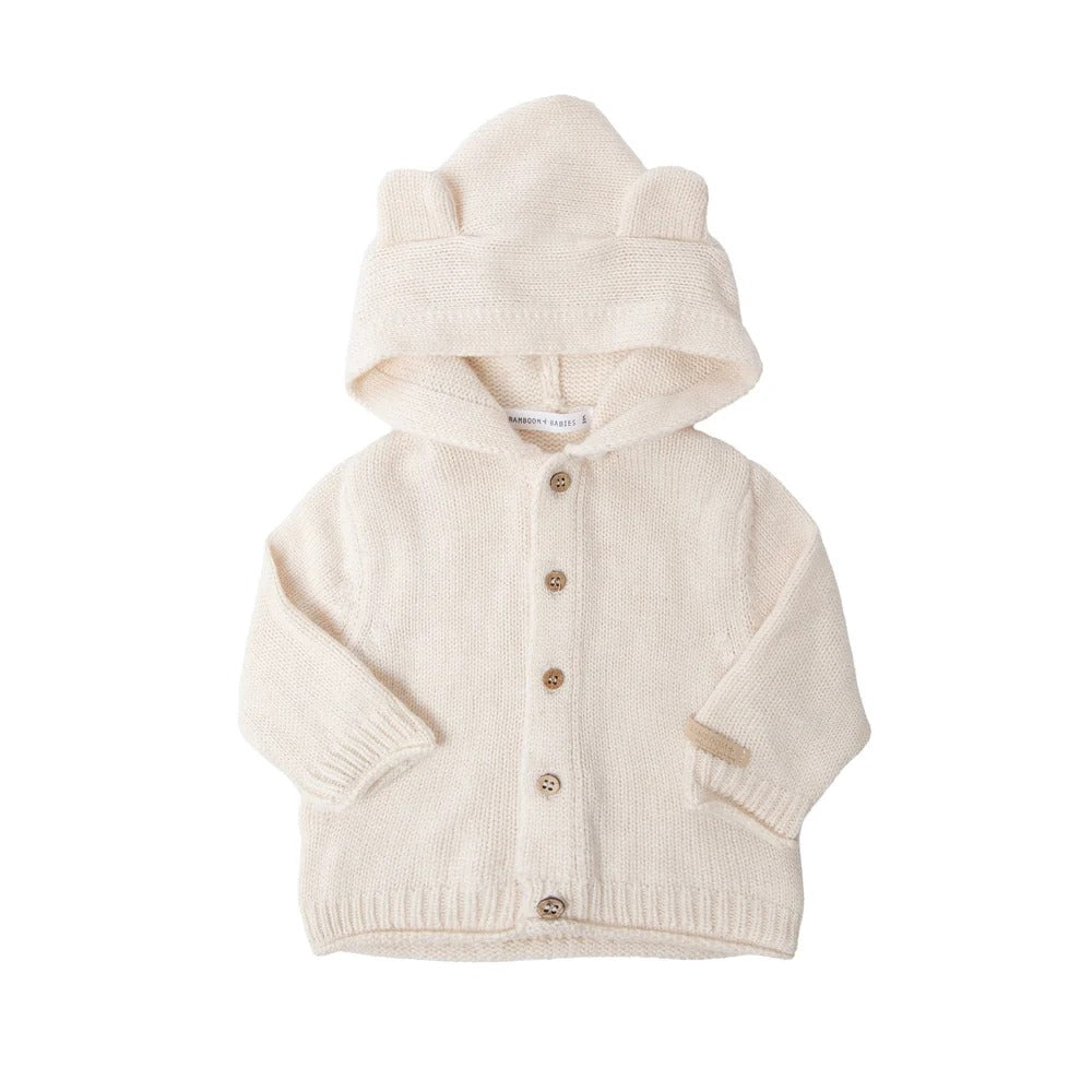 CARDIGAN CON CAPPUCCIO BAMBOOM