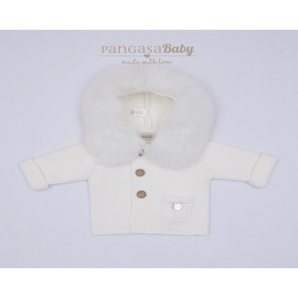TRENCH CON CAPPUCCIO IN PELLICCIA PANGASA