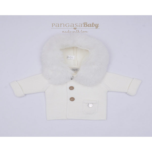 TRENCH CON CAPPUCCIO IN PELLICCIA PANGASA