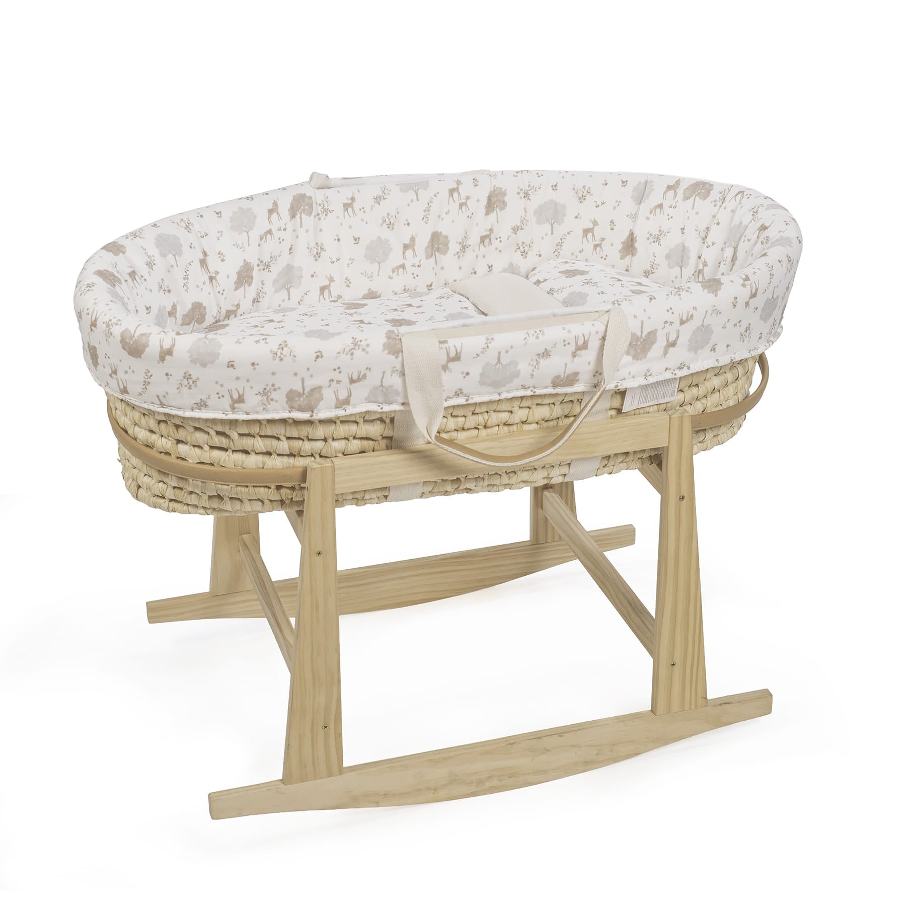 CESTA PORTA ENFANT VIMINI NATURALE + SUPPORTO E RIVESTIMENTO PASITO A PASITO NARA