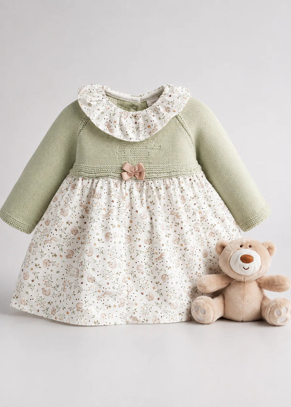 VESTITO COMBINATO MAGLIA E FANTASIA SCOIATTOLI PANAGASA