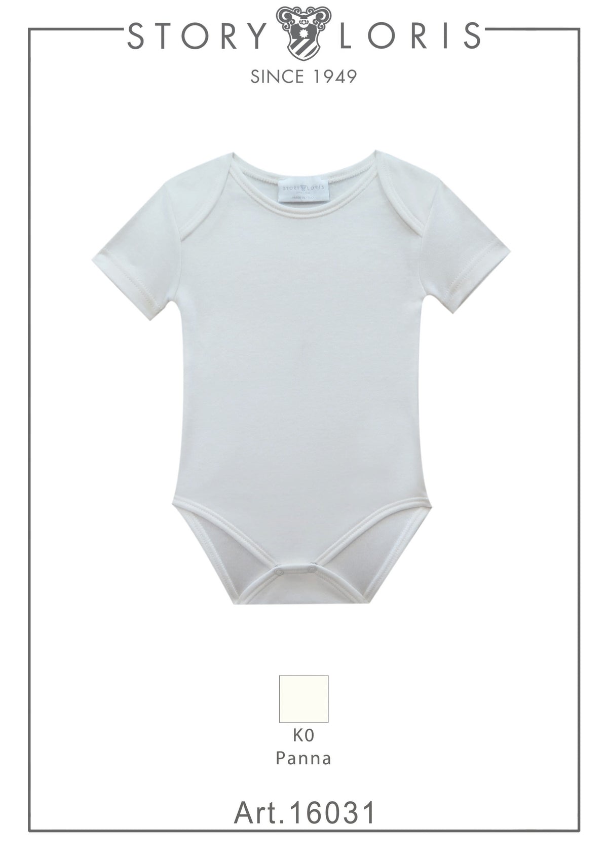 BODY NEONATO MEZZA MANICA IN COTONE STORY LORIS