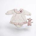 BLUSA A FIORELLINI CON COLLETTO PETER PAN PANGASA