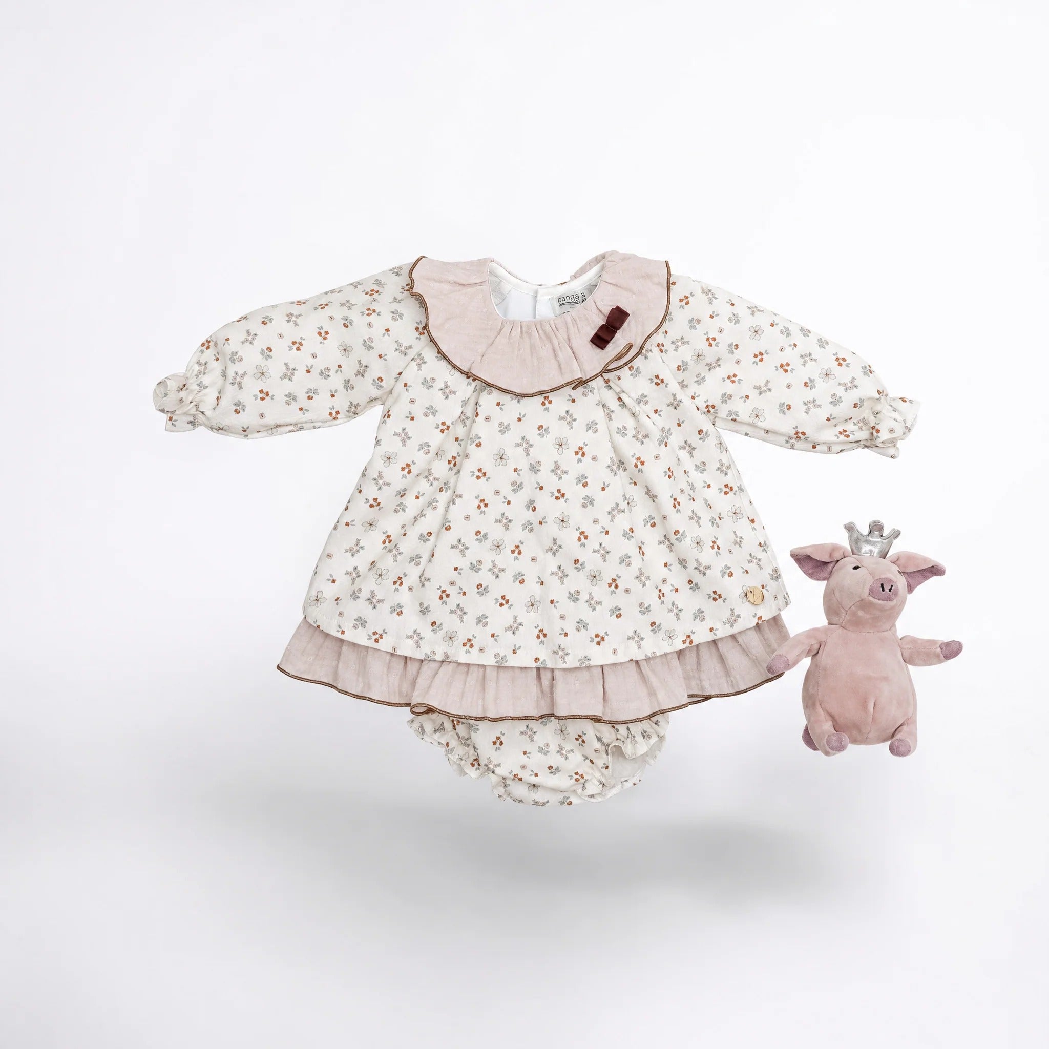 BLUSA A FIORELLINI CON COLLETTO PETER PAN PANGASA
