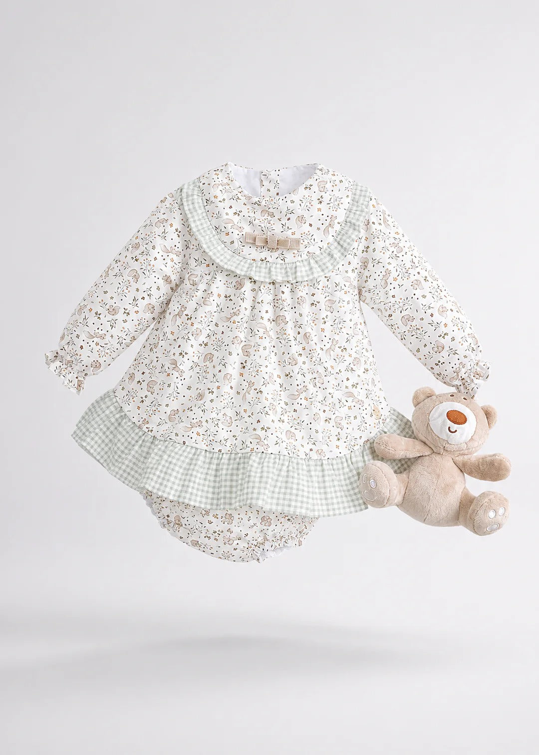 COMPLETO VESTITO E CULOTTE FANTASIA SCOIATTOLI PANGASA