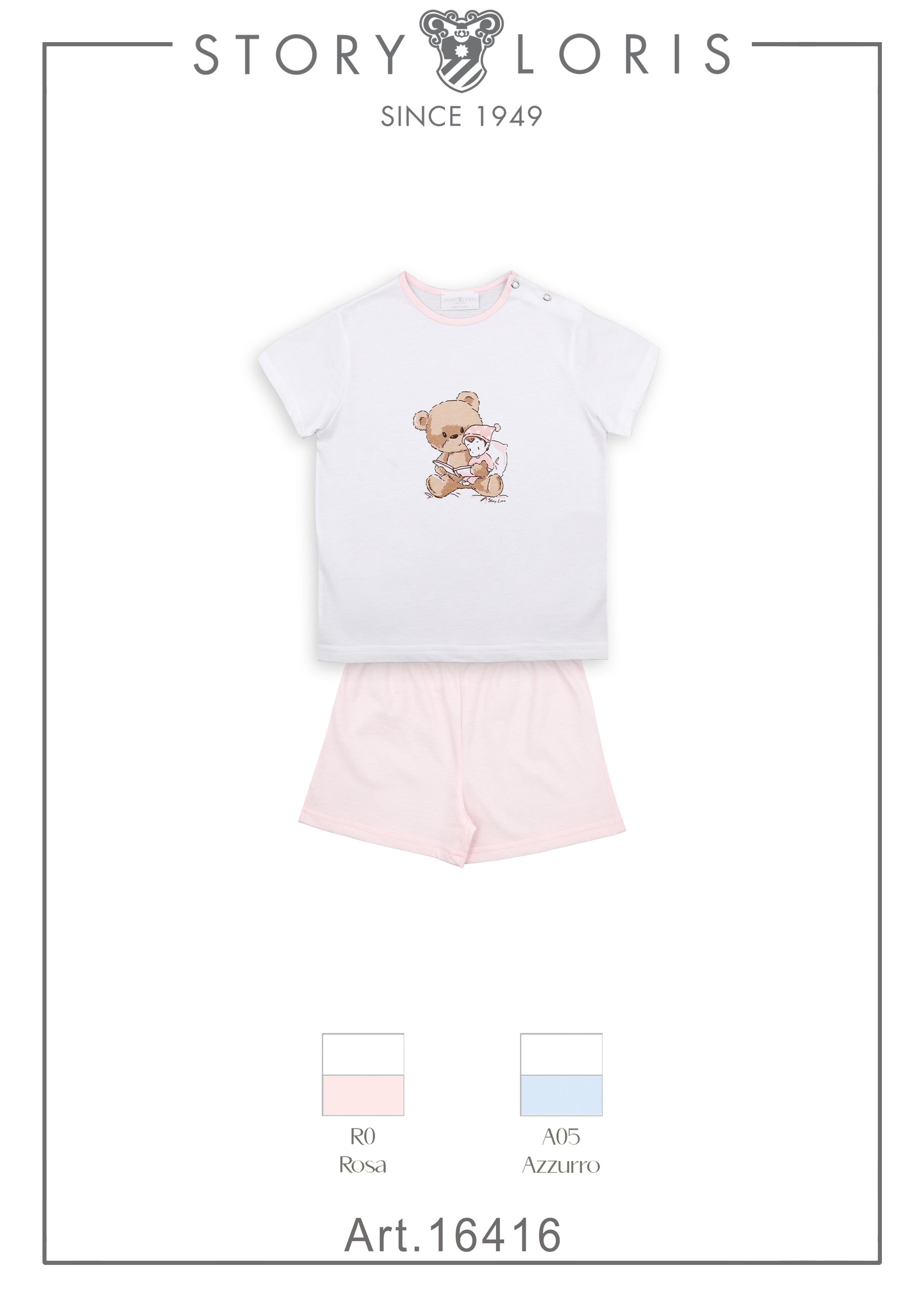 PIGIAMA IN COTONE ORSETTO STORY LORIS