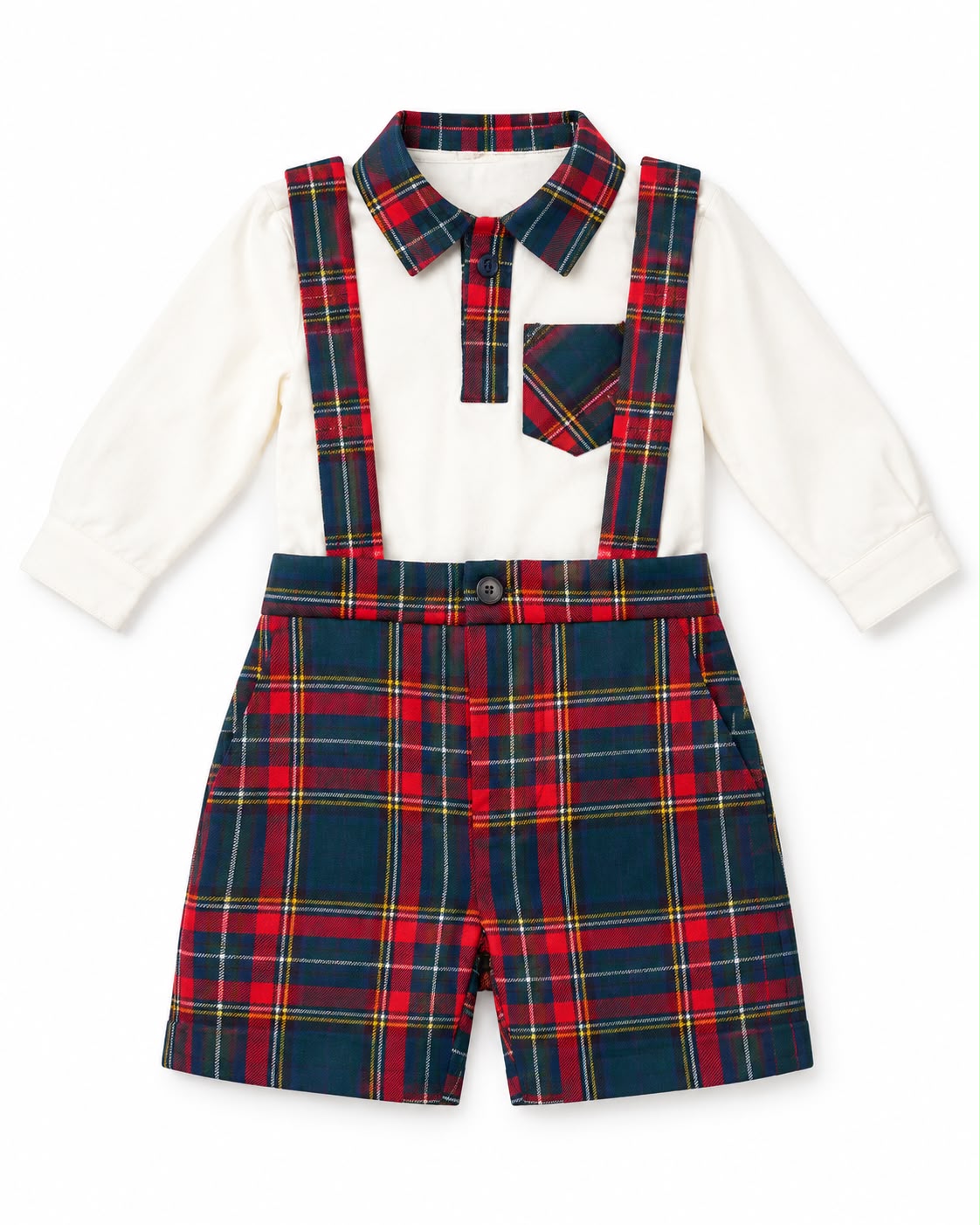 COMPLETO TARTAN CON BRETELLE NALU'