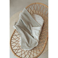 COPERTA CULLA 100x75 - HONEY, IN BAMBU' ORGANICO + SPUGNA PELUCHE - Oyster grey