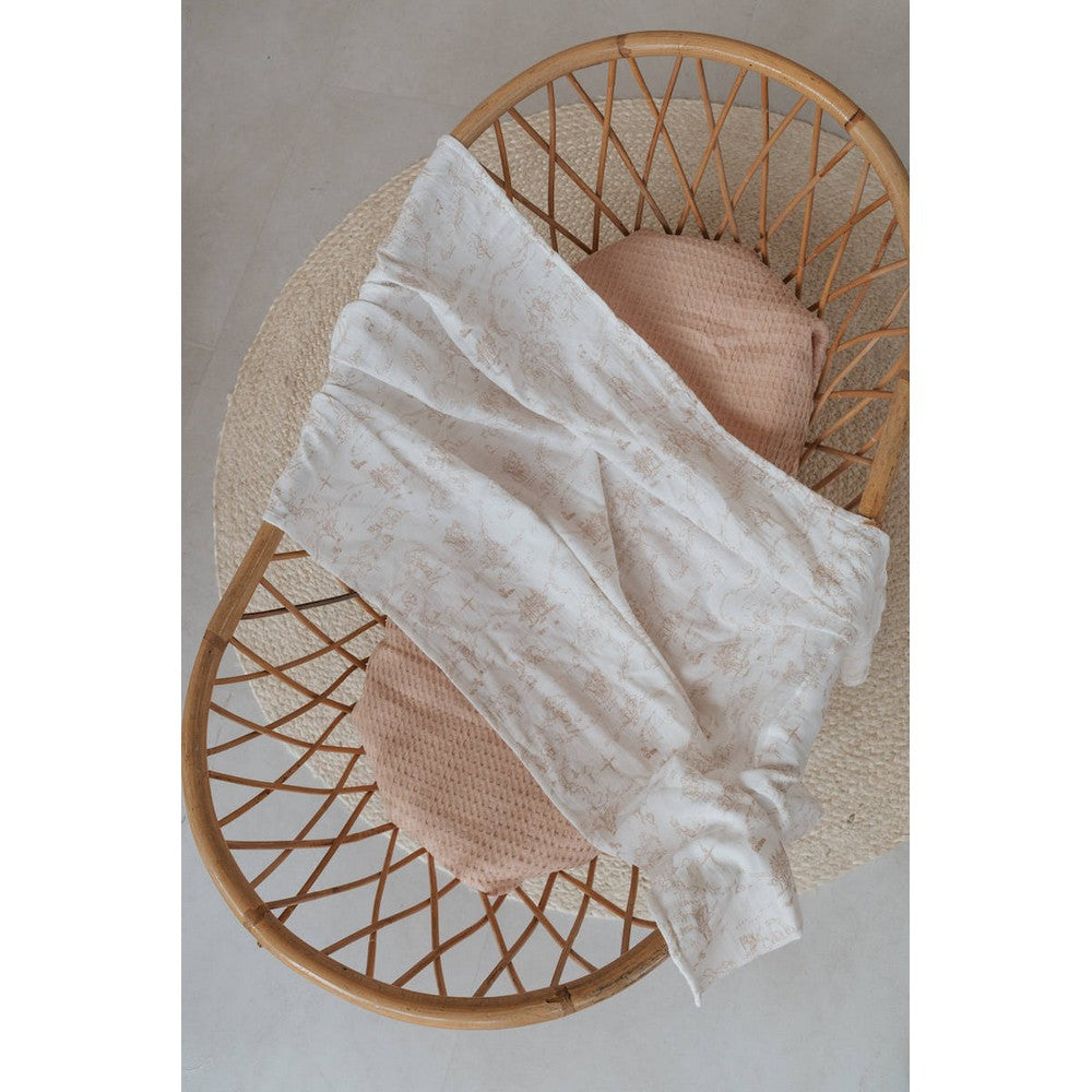 LENZUOLA PER LETTINO 110x140cm, CON FEDERA - BOOMY'S WORLD - Nude old pink