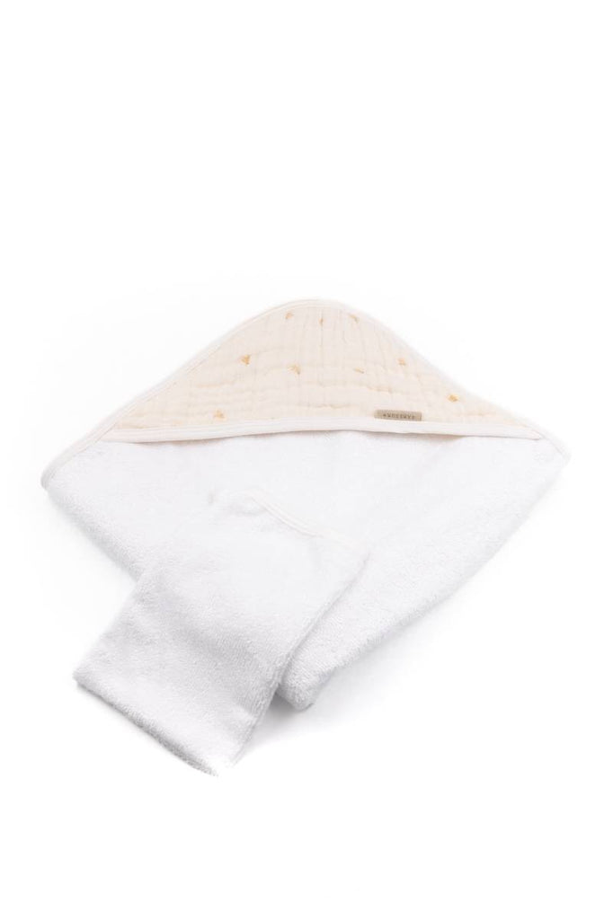 ASCIUGAMO CON CAPPUCCIO + GUANTO -