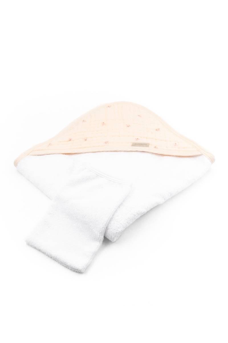 ASCIUGAMO CON CAPPUCCIO + GUANTO -