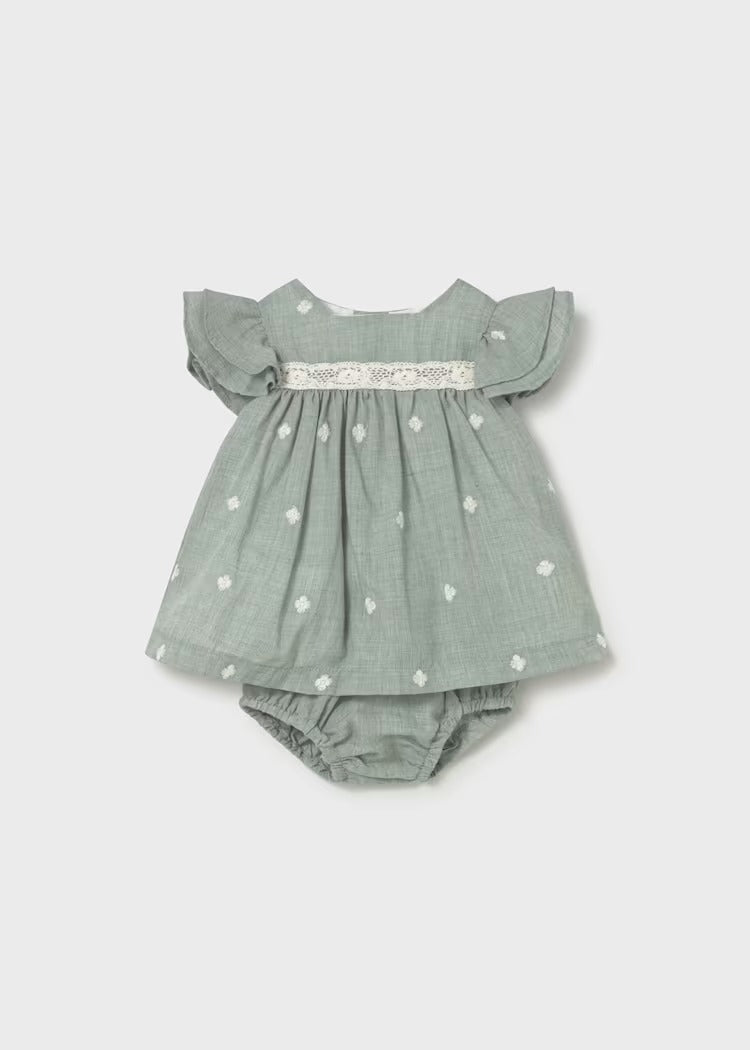 VESTITO CON COPRIPANNOLINO NEONATA MAYORAL
