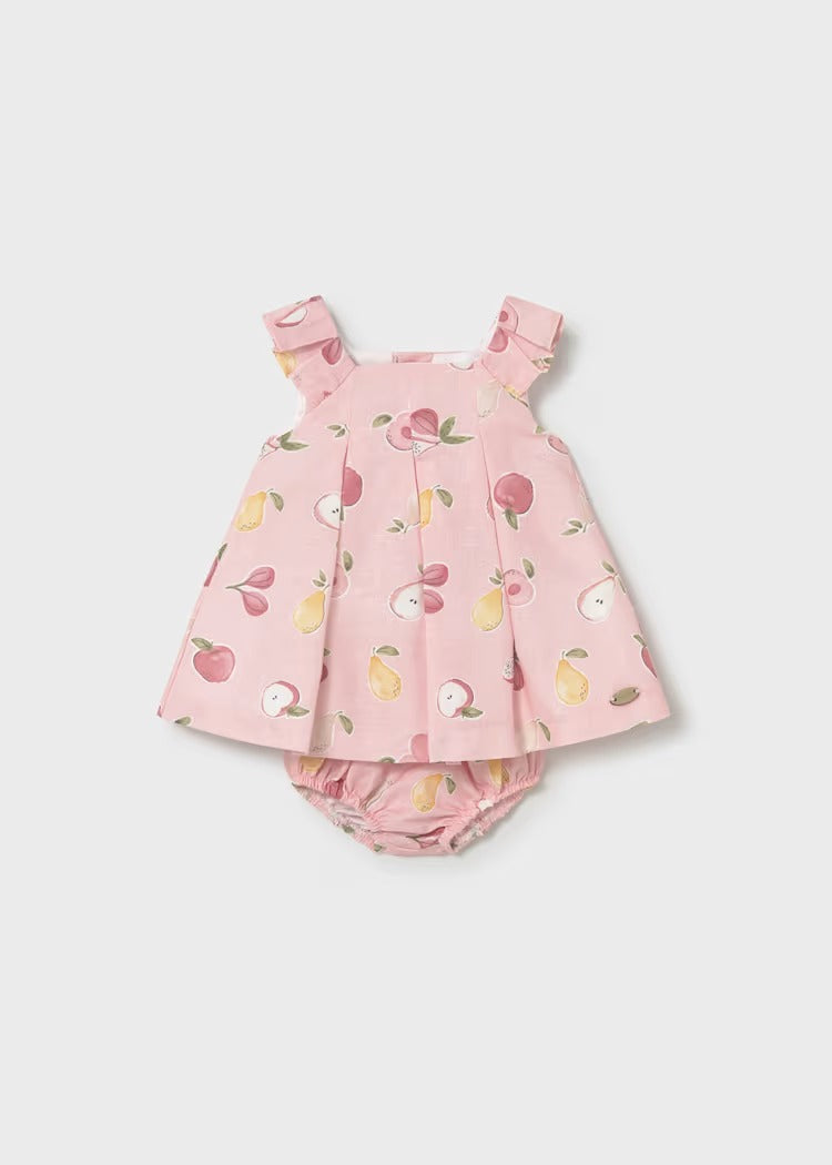 VESTITO STAMPATO CON COPRIPANNOLINO NEONATA MAYORAL