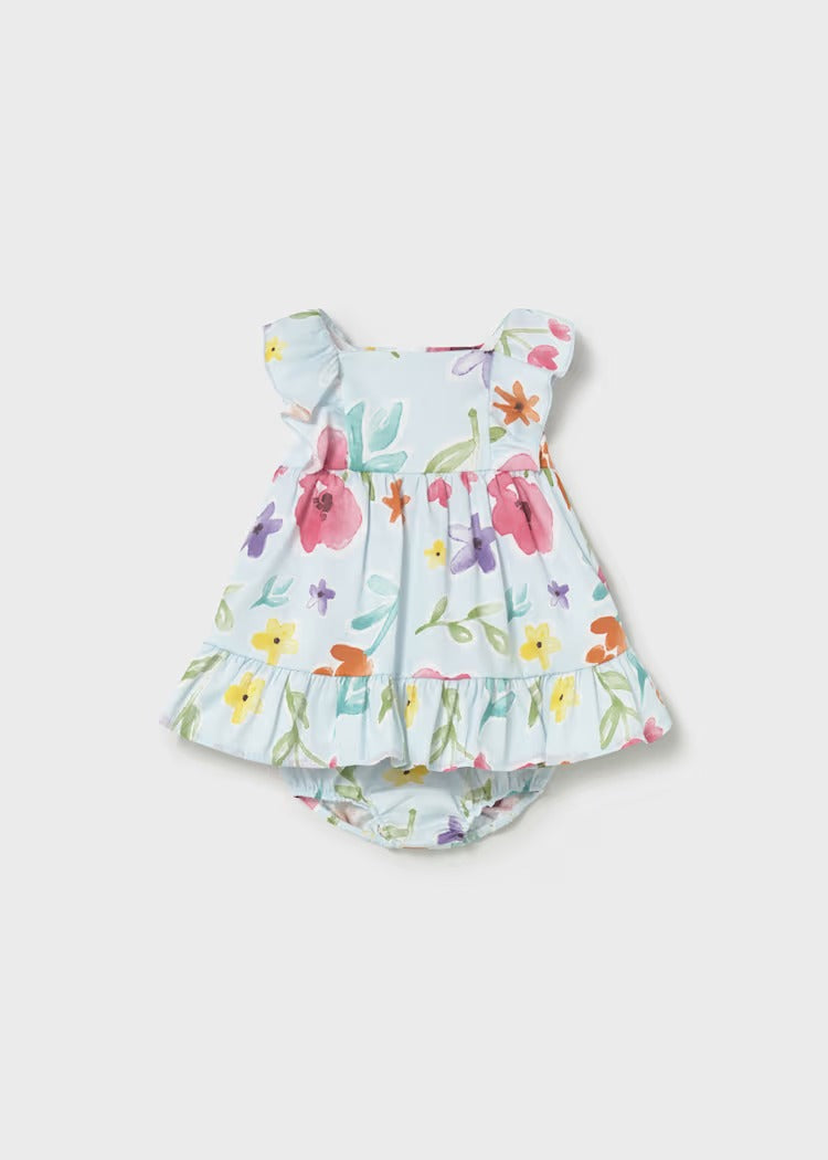 VESTITO CON COPRIPANNOLINO STAMPATO NEONATA MAYORAL