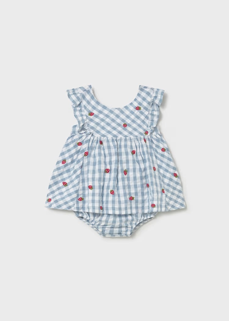 VESTITO CON COPRIPANNOLINO NEONATA MAYORAL