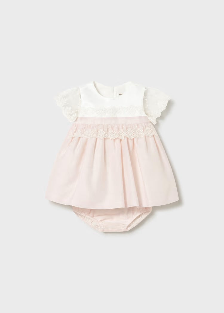 VESTITO COMBINATO CON COPRIPANNOLINO CERIMONIA MAYORAL
