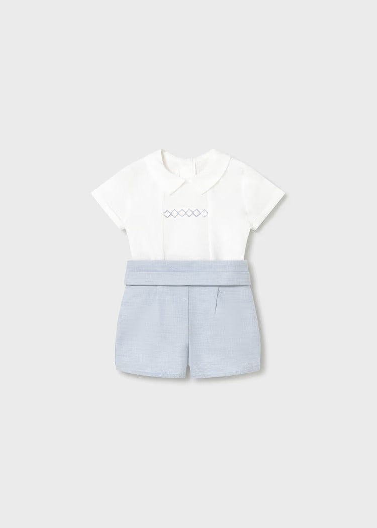 COMPLETO CERIMONIA PANTALONCINO E CAMICIA MAYORAL