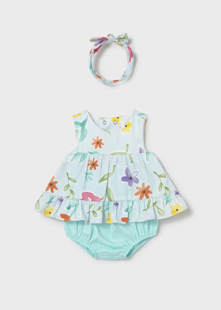 COMPLETO 3 PEZZI CON FASCIA NEONATA MAYORAL