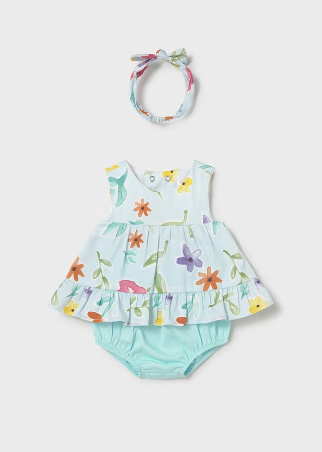 COMPLETO 3 PEZZI CON FASCIA NEONATA MAYORAL