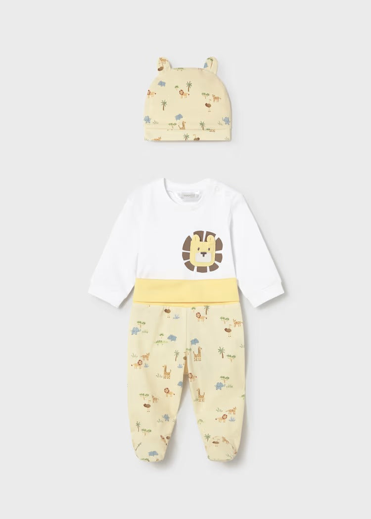 COMPLETO 3 PEZZI GHETTINA NEONATO MAYORAL