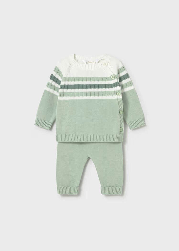 COMPLETO GHETTINA E MAGLIONCINO TRICOT NEONATO MAYORAL
