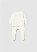 COMPLETO GHETTINA E MAGLIONCINO TRICOT NEONATA MAYORAL