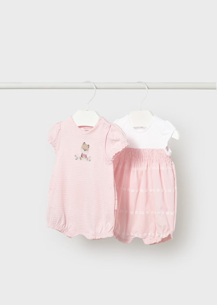 SET 2 PIGIAMI CORTI NEONATA MAYORAL