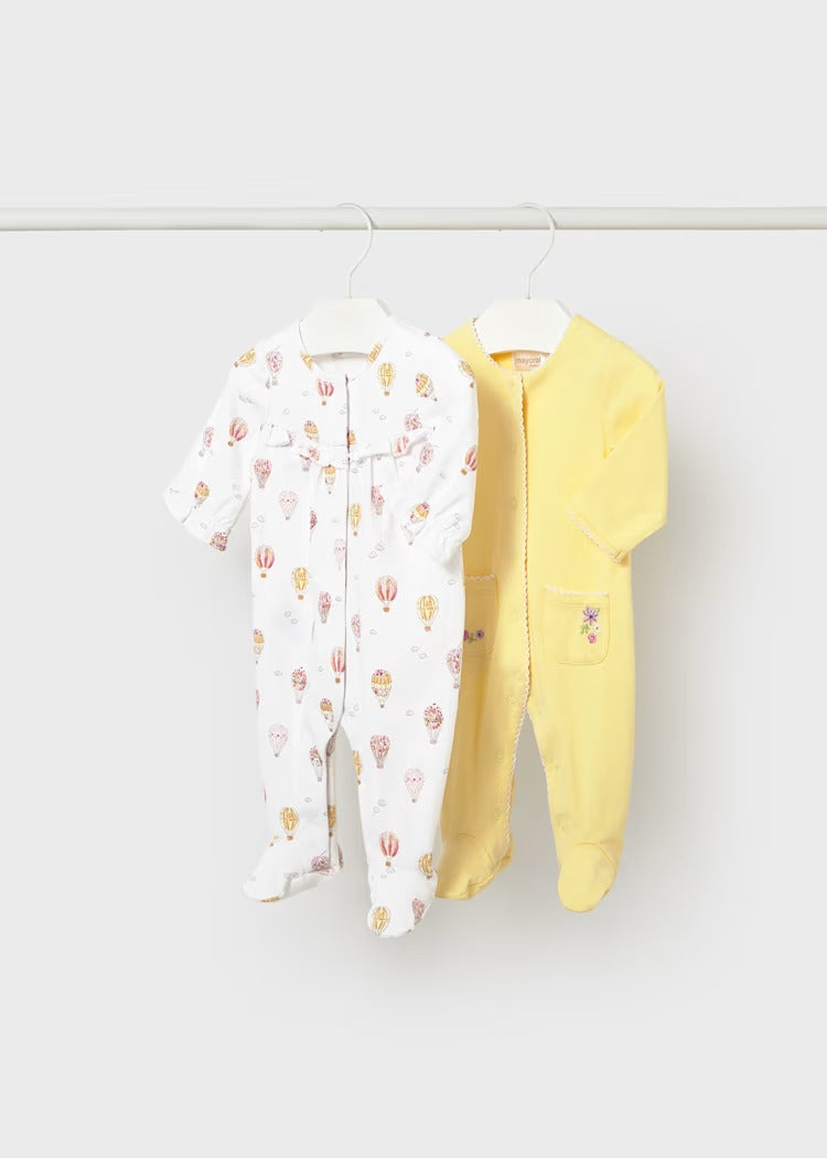 SET 2 PIGIAMI LUNGHI NEONATA MAYORAL