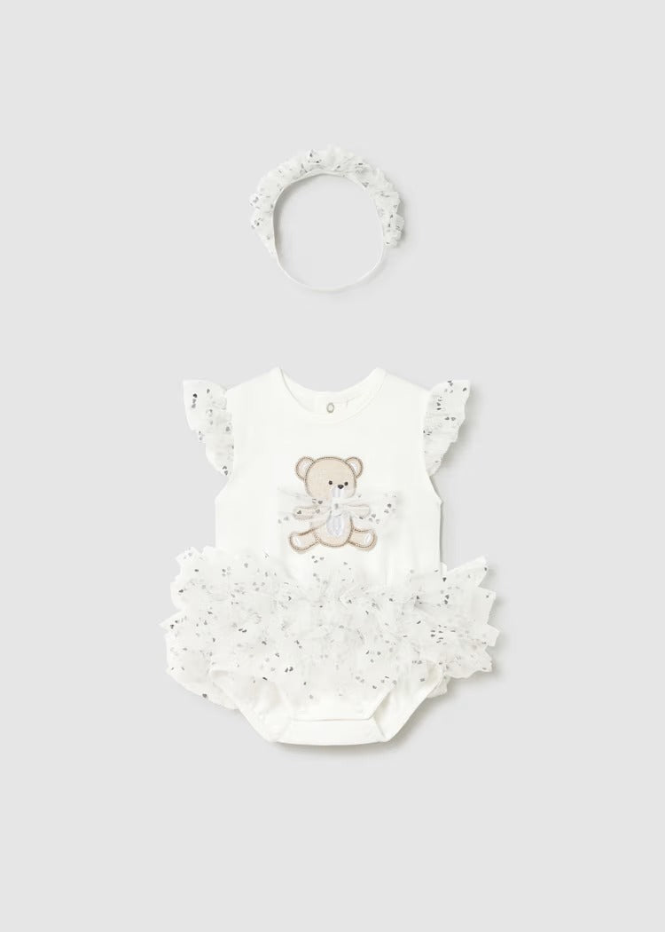 BODY TUTU' ORSETTO CON FASCIA NEONATA MAYORAL