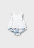 COMPLETO GONNA E MAGLIETTA QUADRI NEONATA MAYORAL