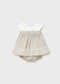 VESTITO CON COPRIPANNOLINO CERIMONIA NEONATA MAYORAL